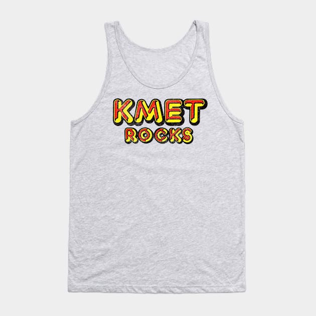 KMET Rocks, LA / 80s Progressive Rock Radio Station Tank Top by CultOfRomance